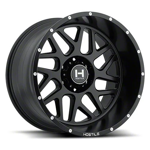 Hostile Sprocket Asphalt 6-Lug Wheel; 20x9; 0mm Offset (07-14 Yukon)
