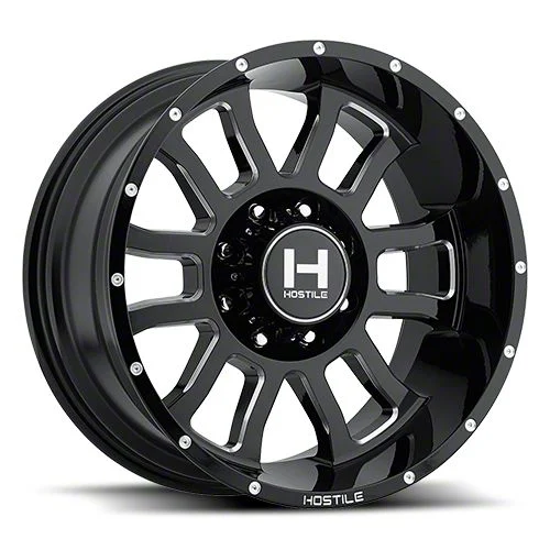 Hostile Gaunlet Blade Cut 8-Lug Wheel; 20x9; 10mm Offset (06-08 RAM 1500 Mega Cab)