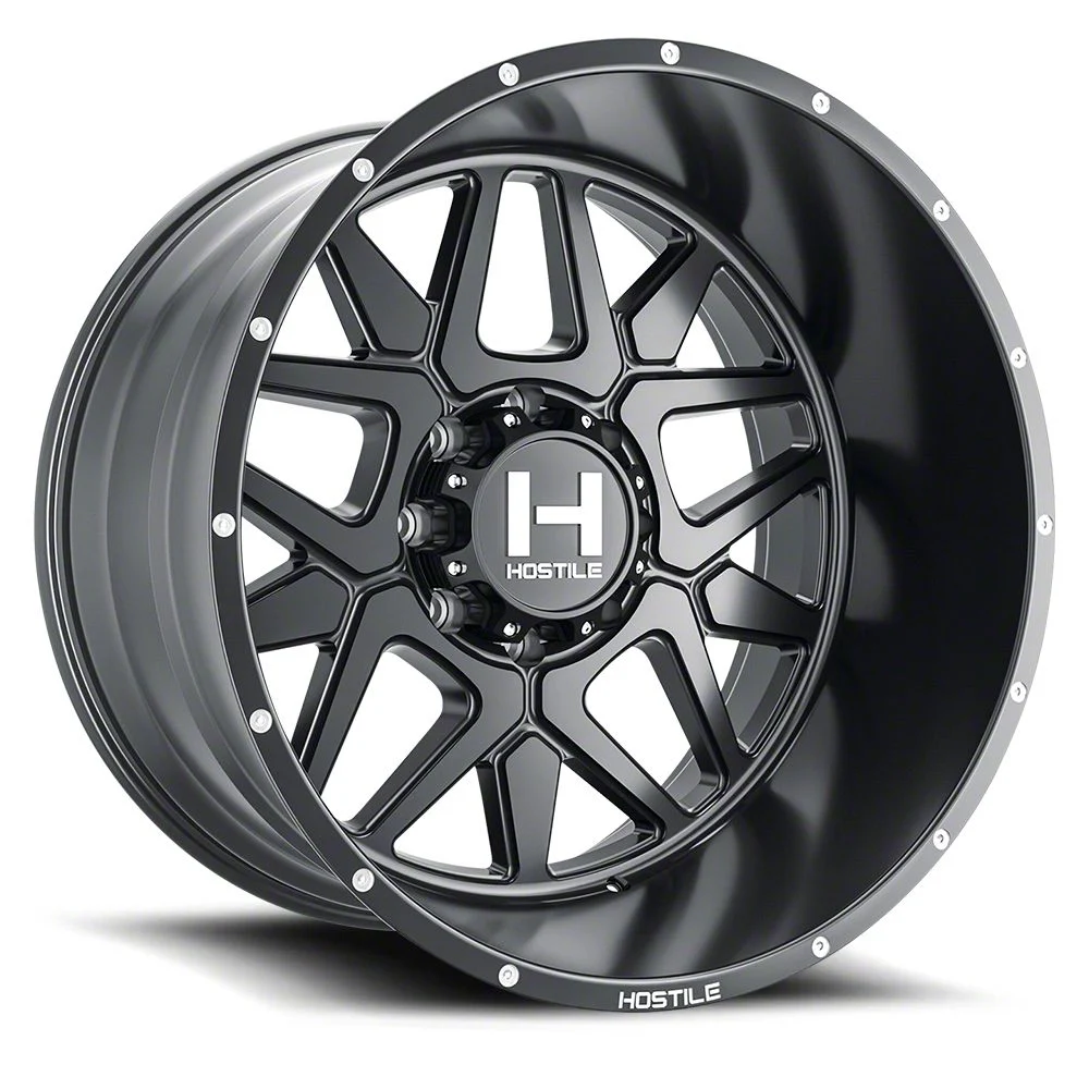 Hostile Diablo Asphalt 8-Lug Wheel; 20x9; 12mm Offset (19-26 RAM 2500)