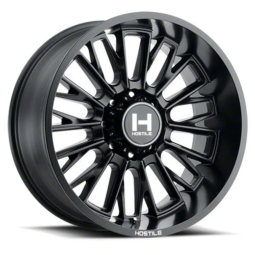 Hostile Fury Asphalt 8-Lug Wheel; 20x9; 12mm Offset (07-10 Sierra 3500 HD SRW)