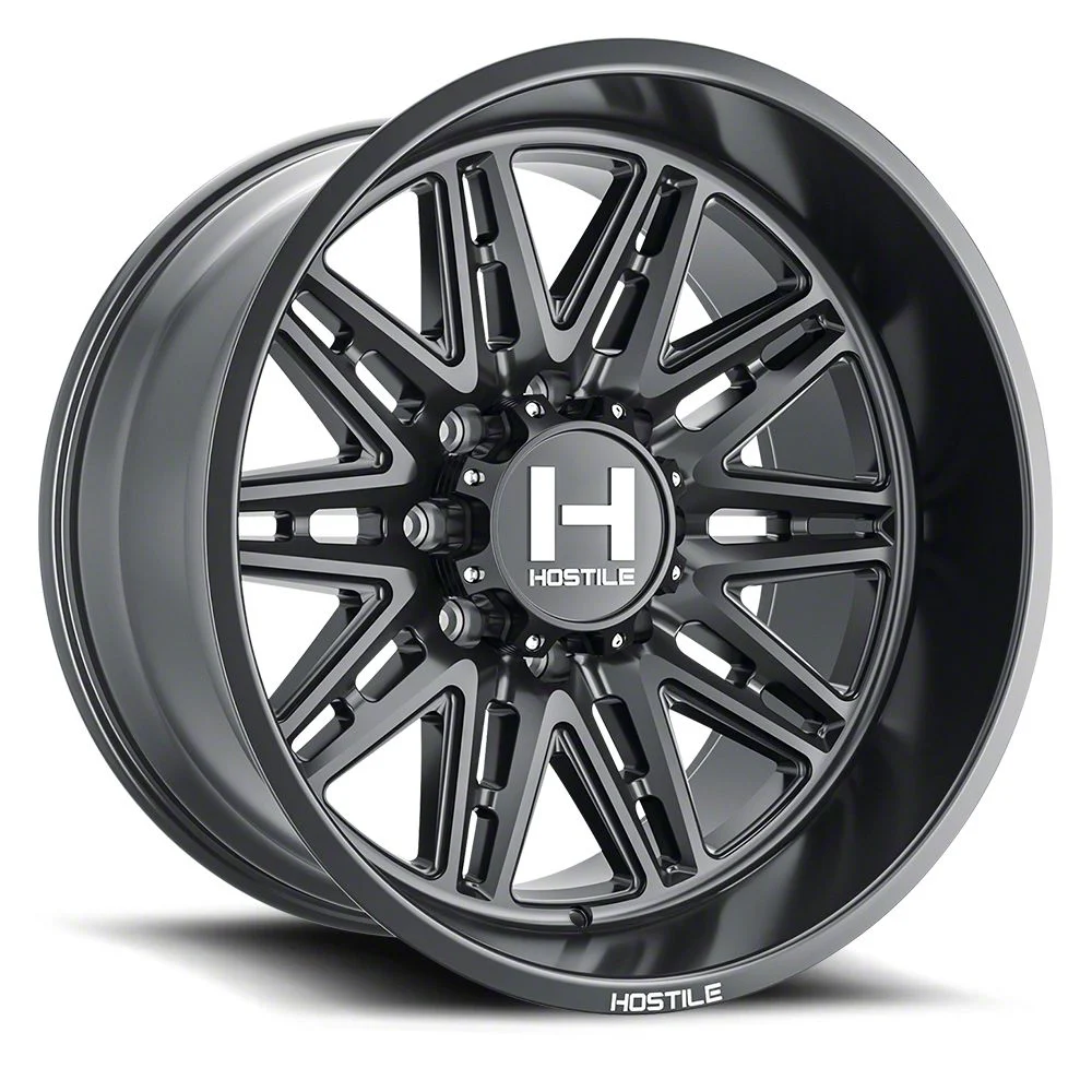 Hostile Maniac Asphalt 8-Lug Wheel; 20x9; 12mm Offset (07-10 Sierra 3500 HD SRW)