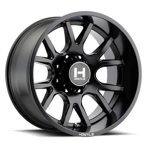 Hostile Rage Asphalt 8-Lug Wheel; 20x9; 12mm Offset (07-10 Sierra 3500 HD SRW)