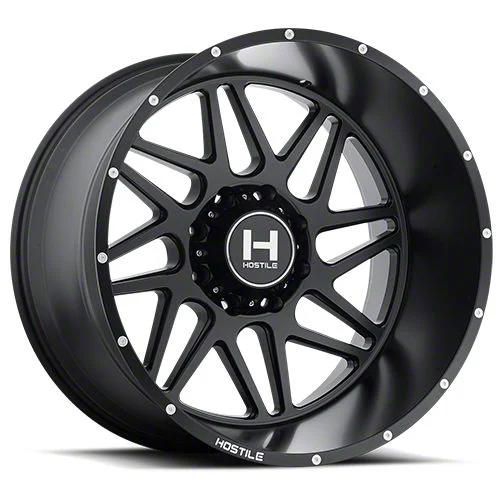 Hostile Sprocket Asphalt 8-Lug Wheel; 20x9; 10mm Offset (07-10 Silverado 3500 HD SRW)