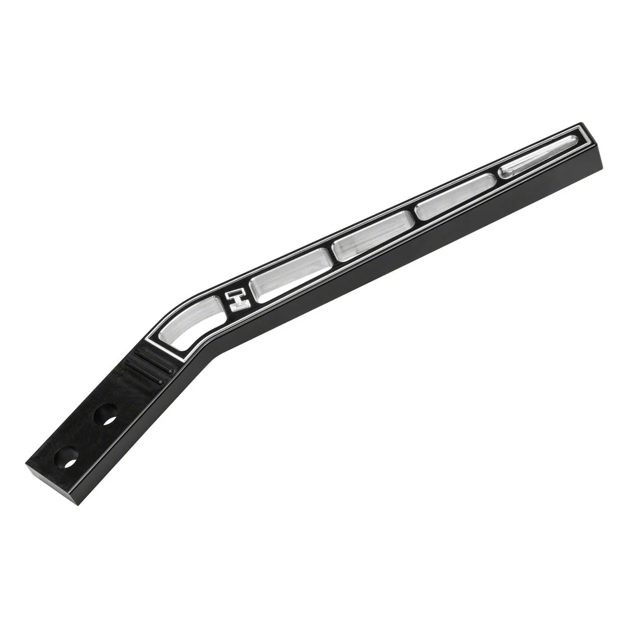 Hurst 10-Inch Lay Back Shifter Stick; Black Aluminum (08-23 Challenger)