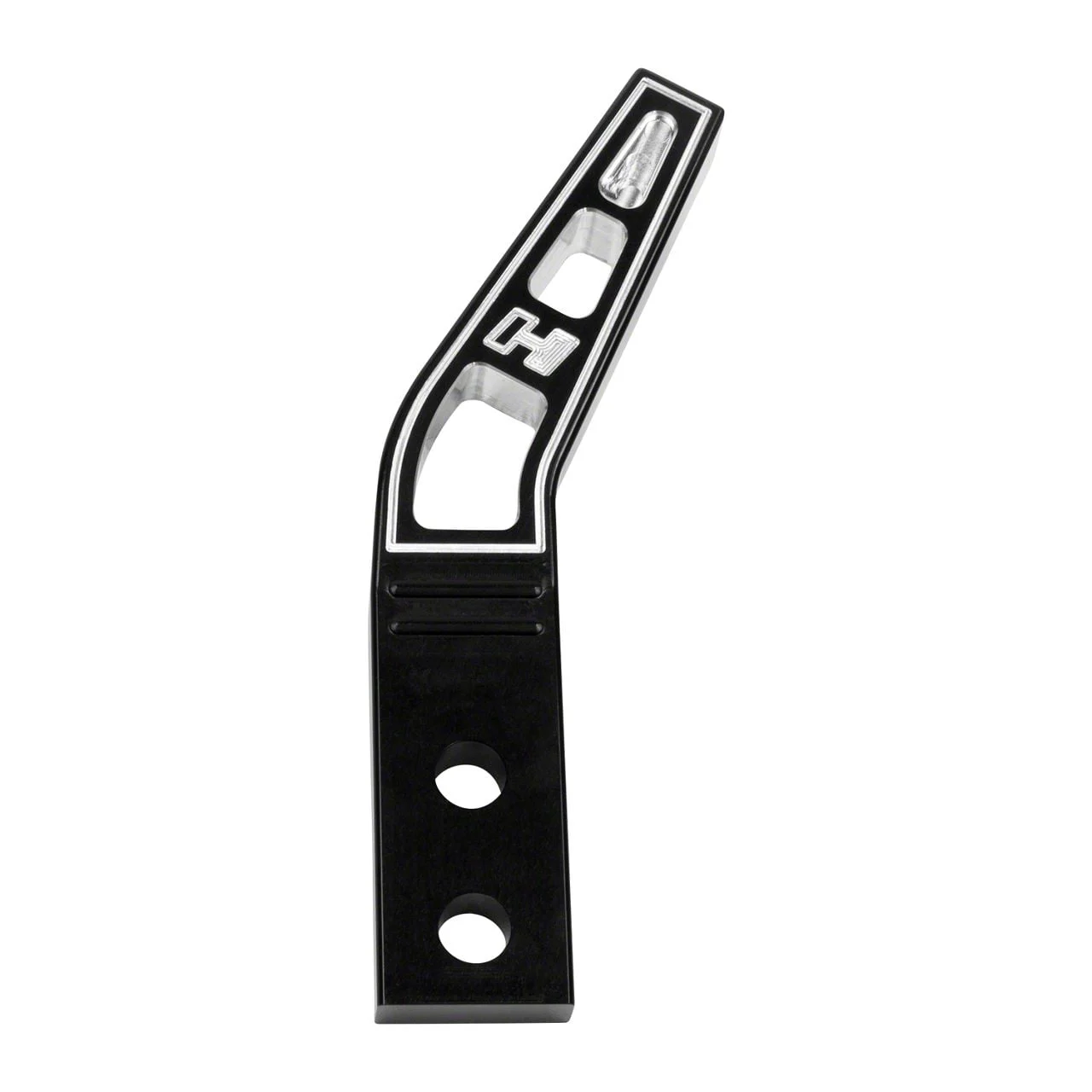 Hurst 6-Inch Lay Back Shifter Stick; Black Aluminum (08-23 Challenger)