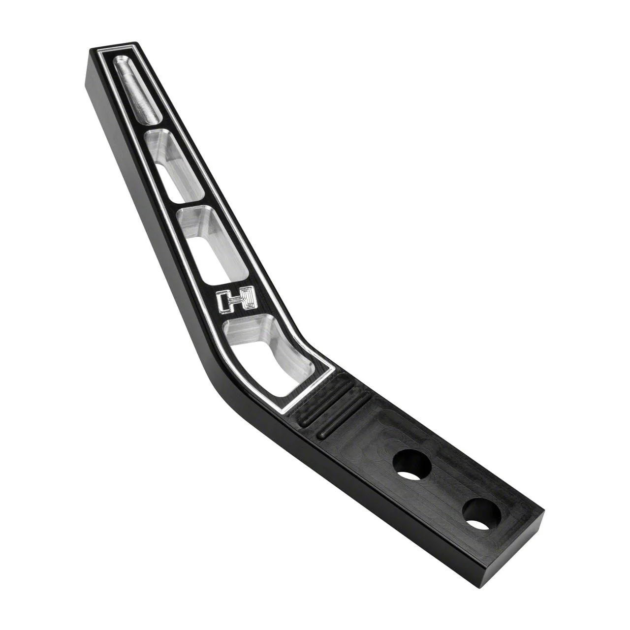 Hurst 8-Inch Lay Back Shifter Stick; Black Aluminum (08-23 Challenger)