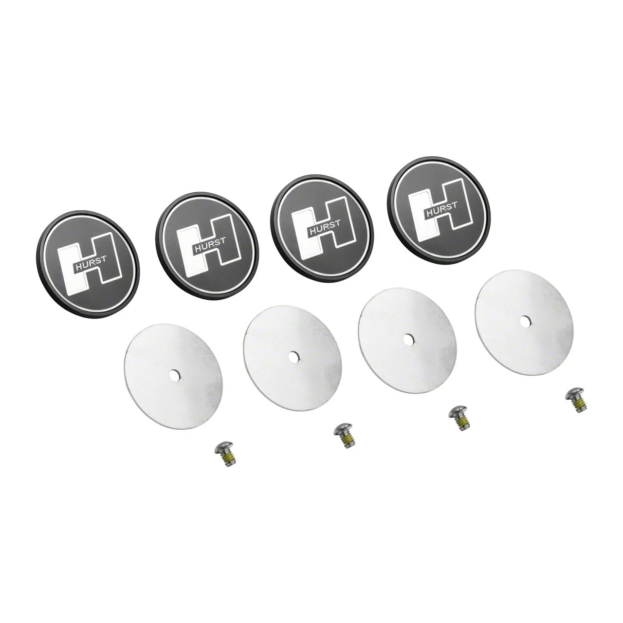 Hurst Elite Series Center Caps; Black (11-23 Challenger)