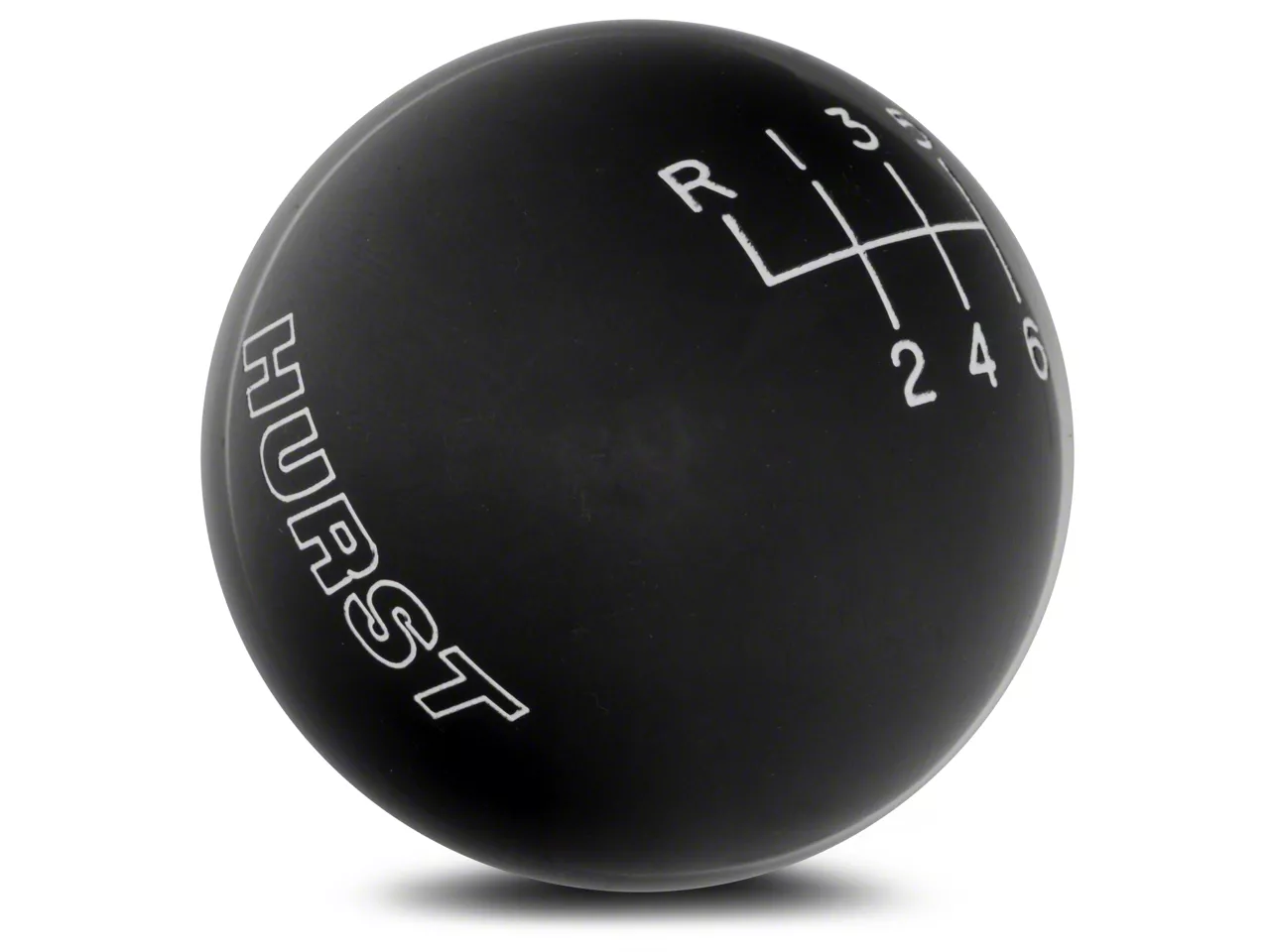 Hurst Classic 6-Speed Shift Knob; Black (15-26 Mustang, Excluding GT350 & GT500)