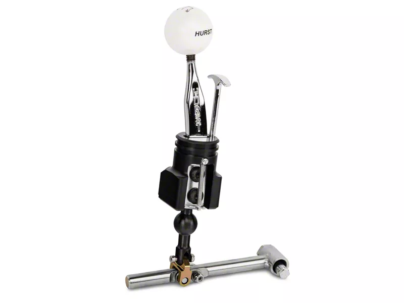 Hurst Competition Plus Short Throw Shifter with Classic White Knob (15-26 Mustang GT, EcoBoost, V6)