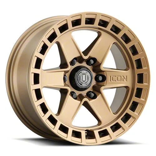 ICON Alloys Raider Satin Brass 6-Lug Wheel; 17x8.5; 0mm Offset (07-14 Yukon)