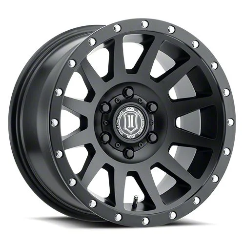 ICON Alloys Compression Satin Black 6-Lug Wheel; 17x8.5; 25mm Offset (19-23 Ranger)