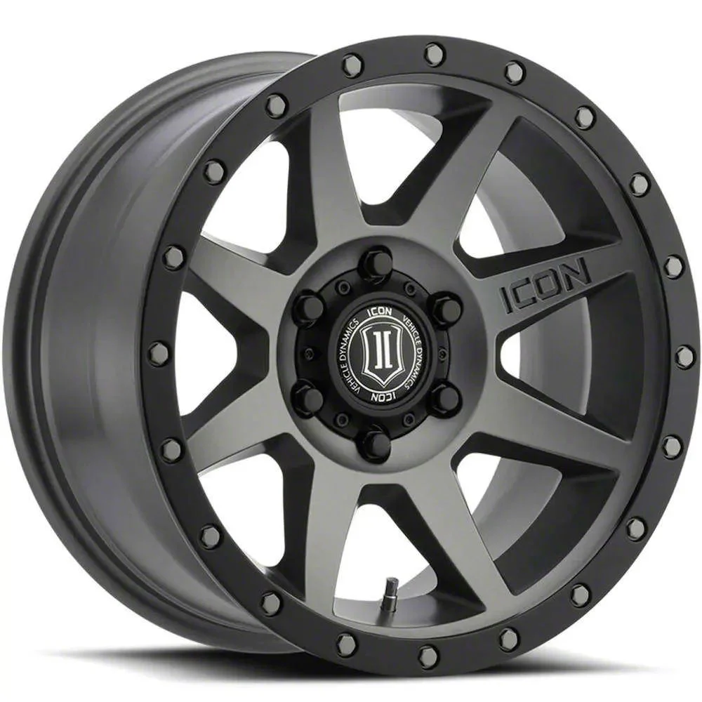 ICON Alloys Rebound Titanium 6-Lug Wheel; 18x9; 25mm Offset (15-20 Tahoe)
