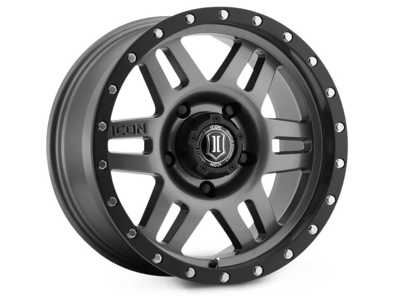 ICON Alloys Six Speed Gunmetal 6-Lug Wheel; 17x8.5; 0mm Offset (15-20 Yukon)