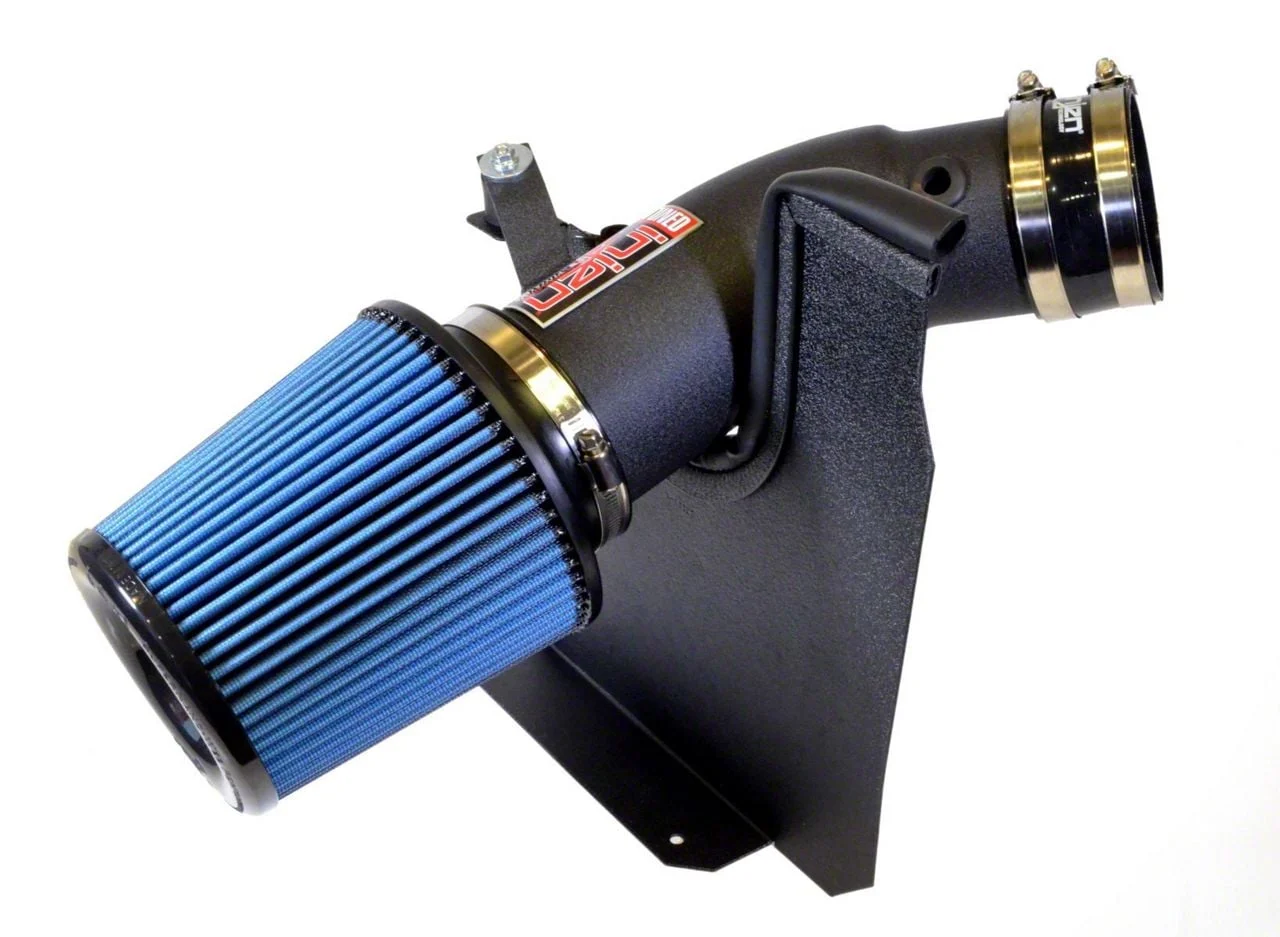 Injen Power-Flow Cold Air Intake; Wrinkle Black (11-23 6.4L HEMI Challenger)