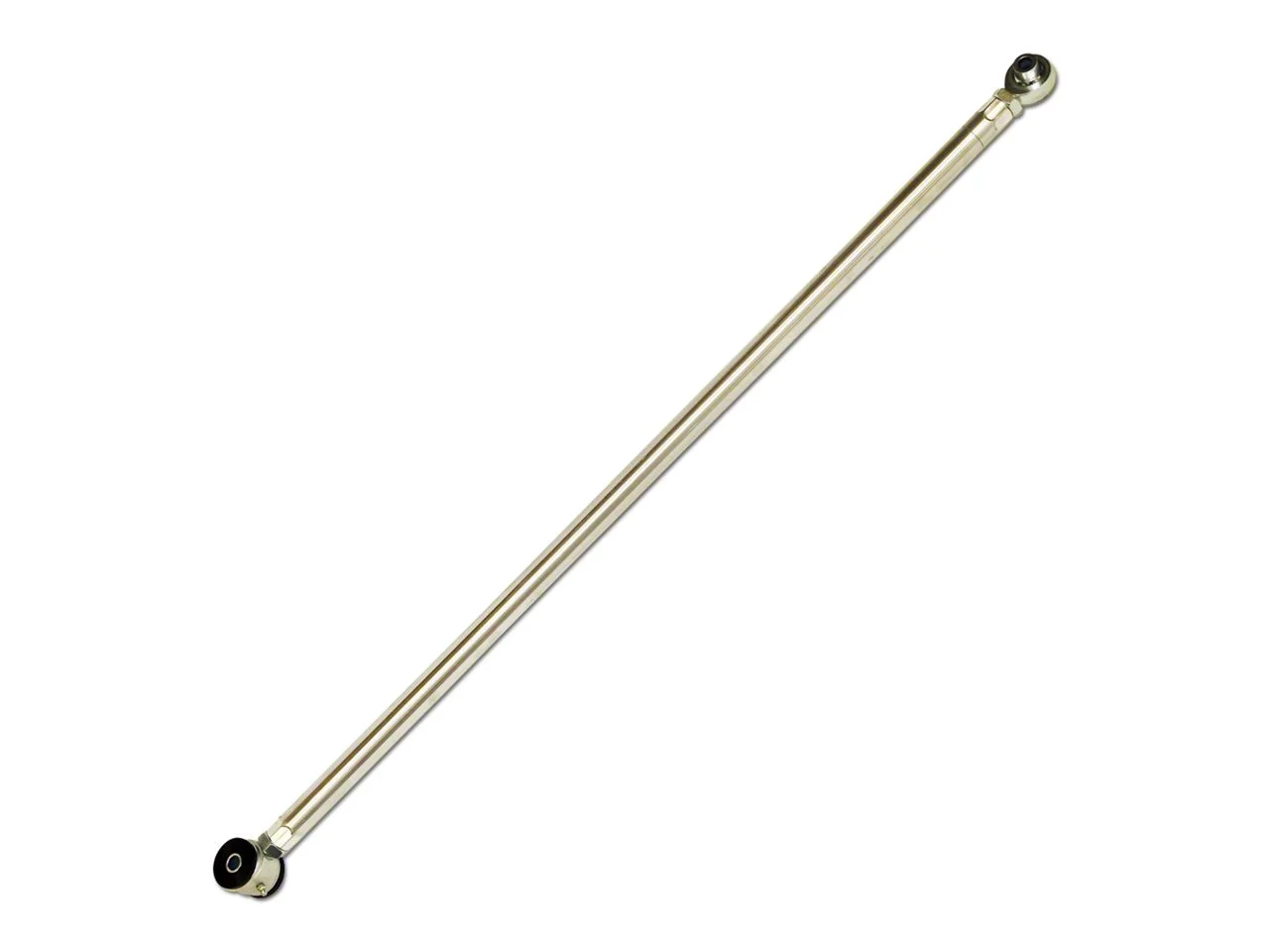 J&M Adjustable Aluminum Panhard Bar; Rod Poly/Rod Combo; Black (05-14 Mustang)