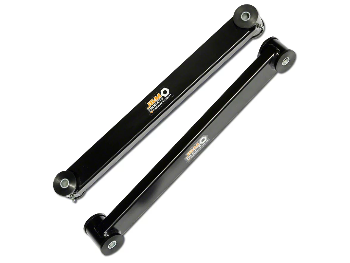 J&M Boxed Rear Lower Control Arms; Red (05-14 Mustang)