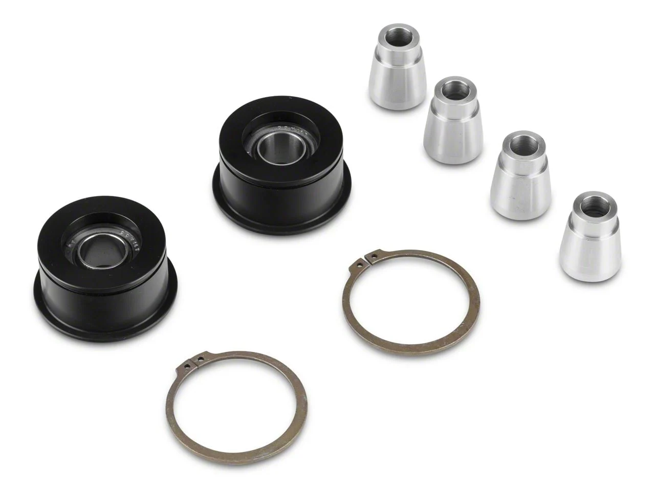 J&M Front Control Arm Spherical Caster Bushing; Black (15-26 Mustang)