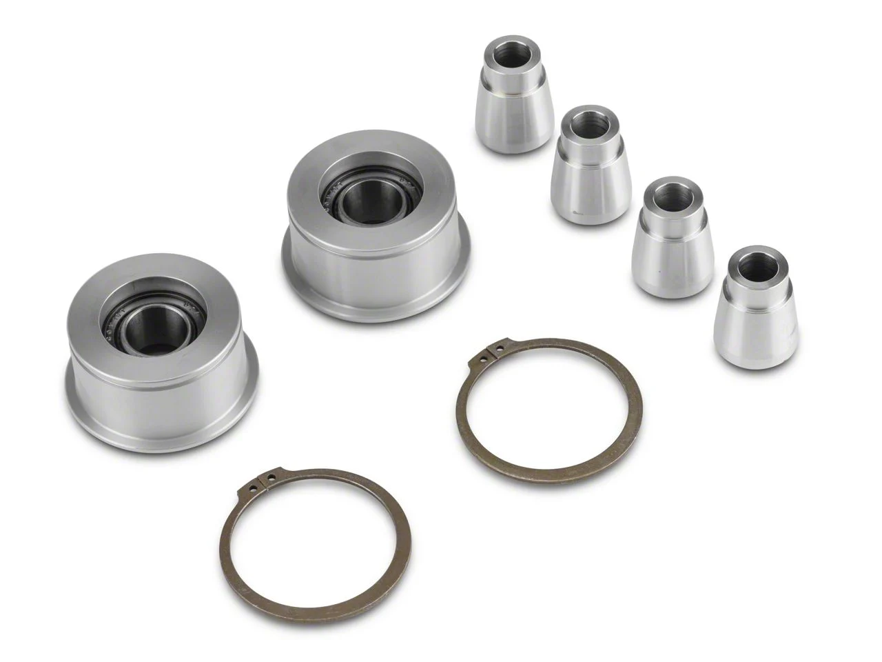J&M Front Control Arm Spherical Caster Bushing; Clear (15-26 Mustang)