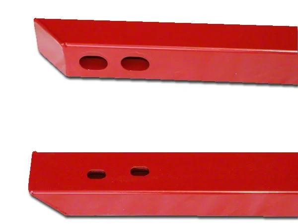 J&M Full Length Jacking Rails; Black (15-26 Mustang Convertible)