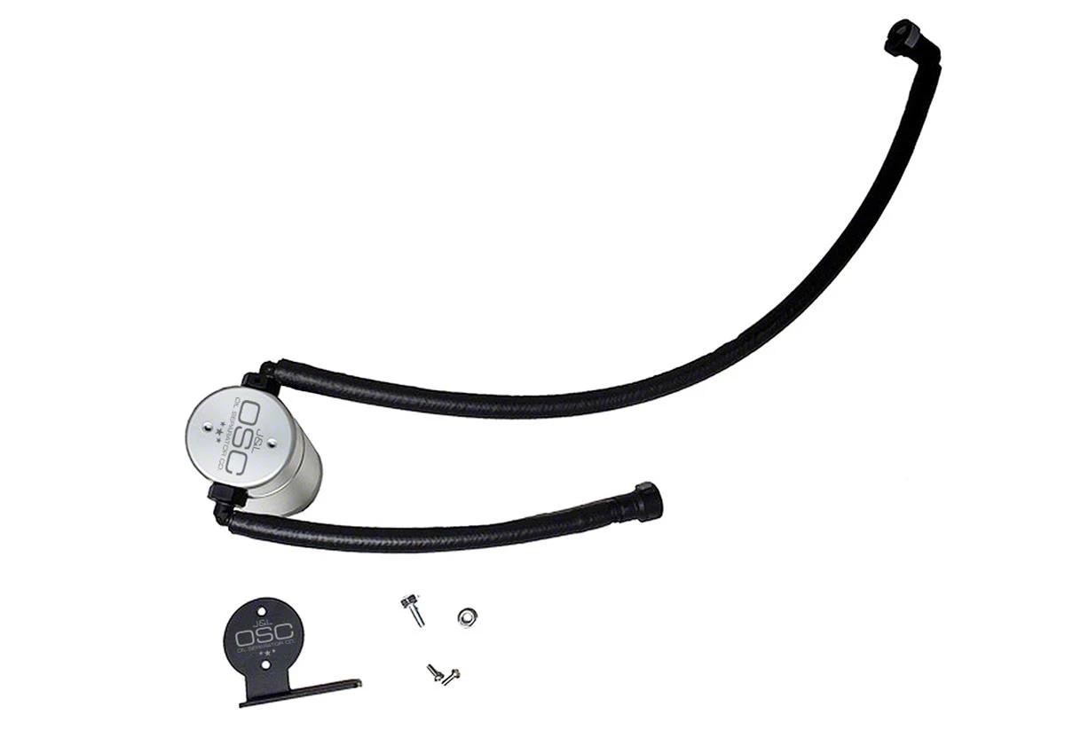 J&L 3.0 Oil Separator; Clear/Satin Anodized; Passenger Side (20-26 6.2L Corvette C8 Coupe)