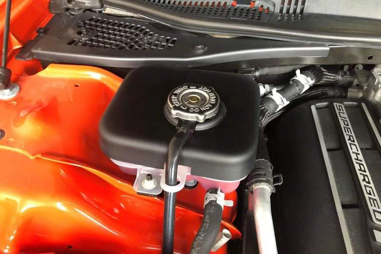 JLT Intercooler Tank Cover; Textured Black (15-23 Challenger SRT Hellcat, SRT Jailbreak)