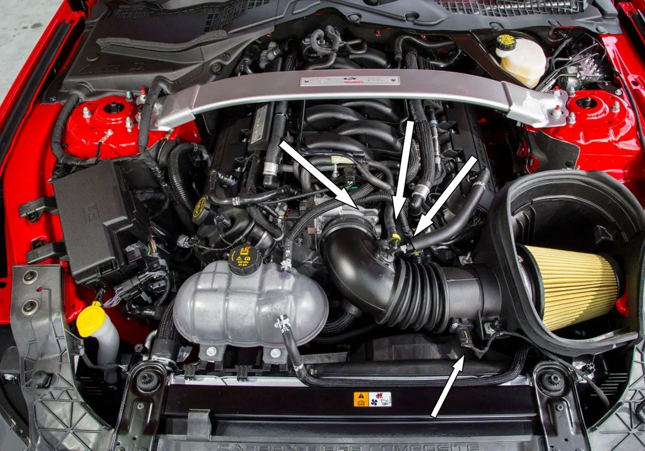 JLT Big Air Cold Air Intake with Red Oiled Filter (19-20 Mustang Bullitt; 21-23 Mustang Mach 1)