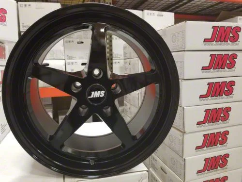 JMS Avenger Series Black Clear Wheel; Front Only; 17x4.5; -24.75mm Offset (08-23 RWD Challenger, Excluding Widebody)