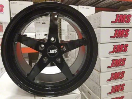 JMS Avenger Series Black Clear Wheel; Rear Only; 17x10; 20mm Offset (08-23 RWD Challenger, Excluding Widebody)
