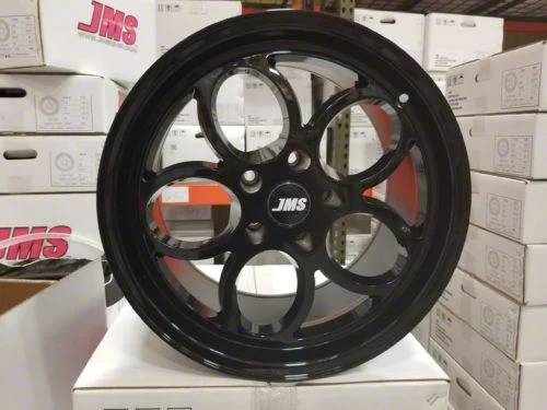 JMS Savage Series Black Clear Wheel; Front Only; 17x4.5; -24.75mm Offset (08-23 RWD Challenger, Excluding Widebody)