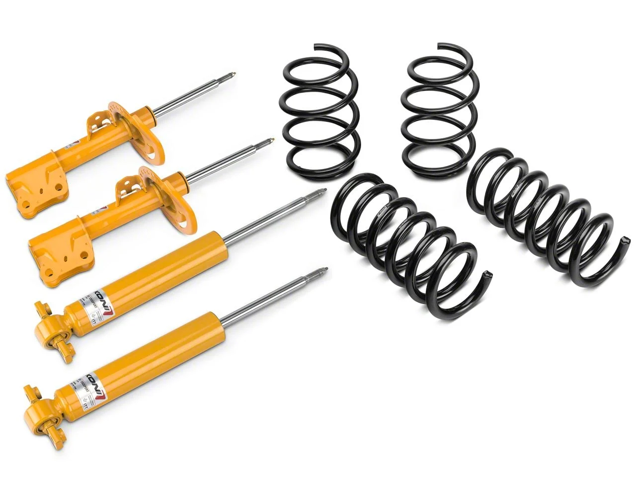 KONI Sport Adjustable Shock, Strut and Eibach Pro-Kit Lowering Spring Kit (15-26 Mustang EcoBoost w/o MagneRide, V6)