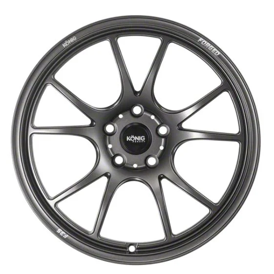Konig F3S Satin Charcoal Wheel; 17x8; 35mm Offset (10-14 Mustang GT w/o Performance Pack, V6)