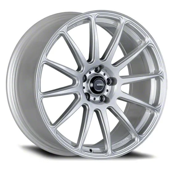Konig Aeris Steel Silver Wheel; 19x8.5; 45mm Offset (15-23 Mustang EcoBoost w/o Performance Pack, V6)