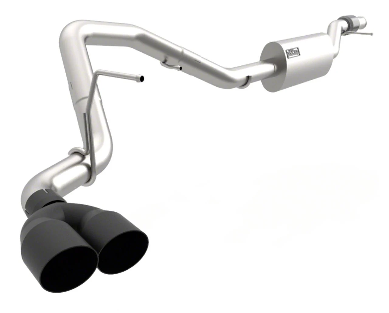 Kooks Single Exhaust System with Black Tips; Side Exit (21-26 5.3L Tahoe)