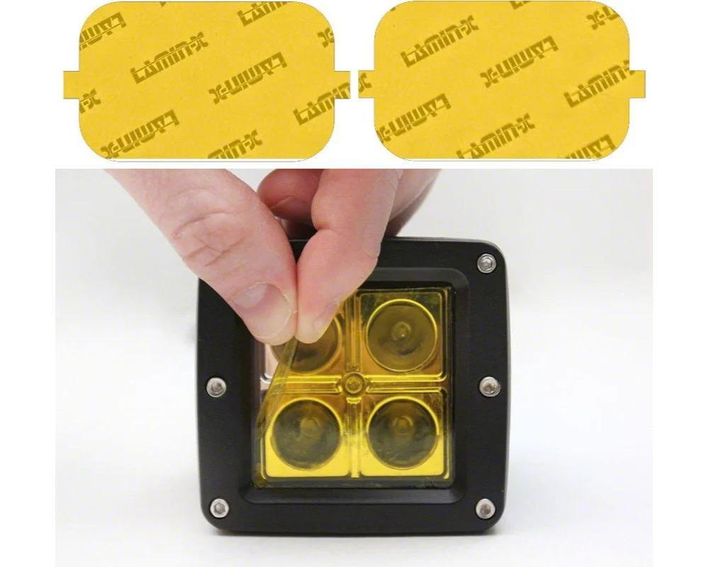 Lamin-X Fog Light Tint Covers; Yellow (17-19 F-250 Super Duty)