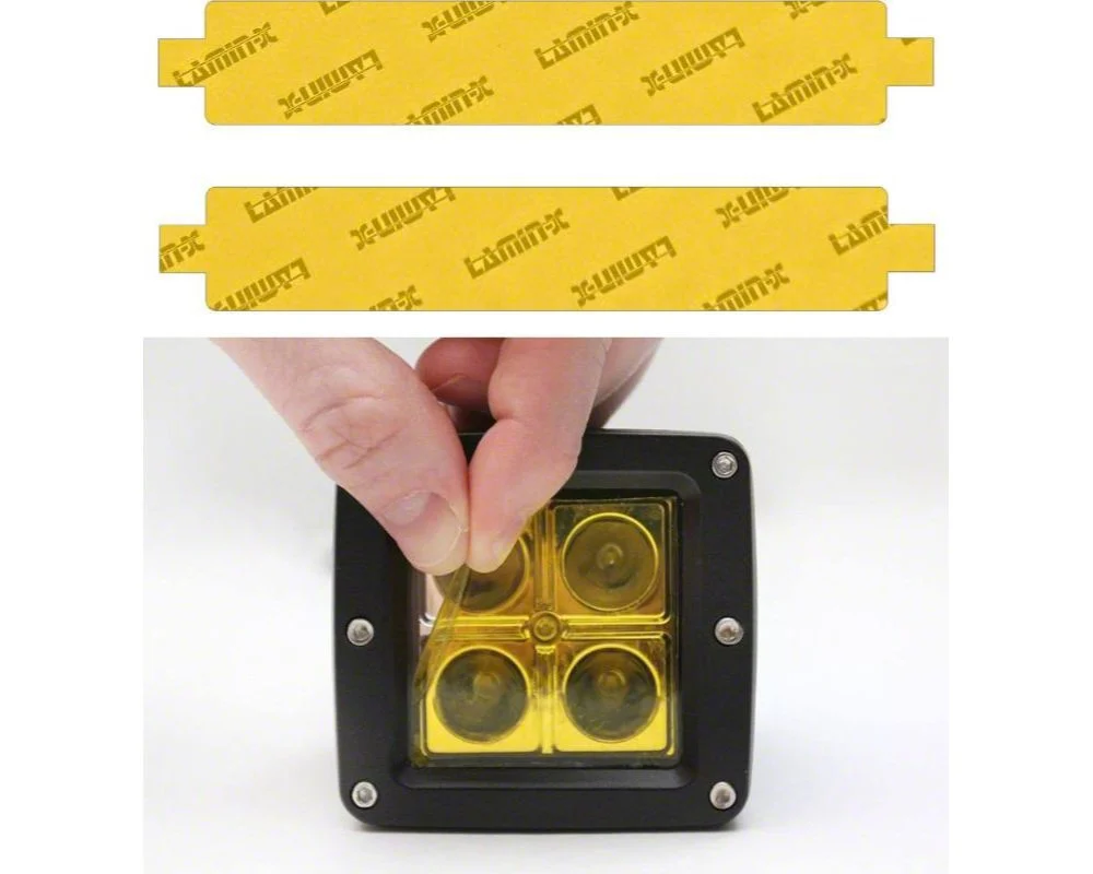 Lamin-X Fog Light Tint Covers; Yellow (20-22 F-250 Super Duty)