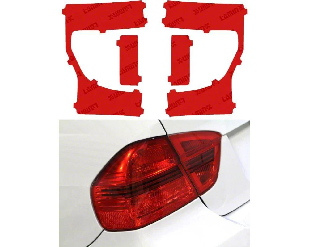 Lamin-X Tail Light Tint Covers; Red (20-22 F-250 Super Duty w/ Factory Halogen Tail Lights)