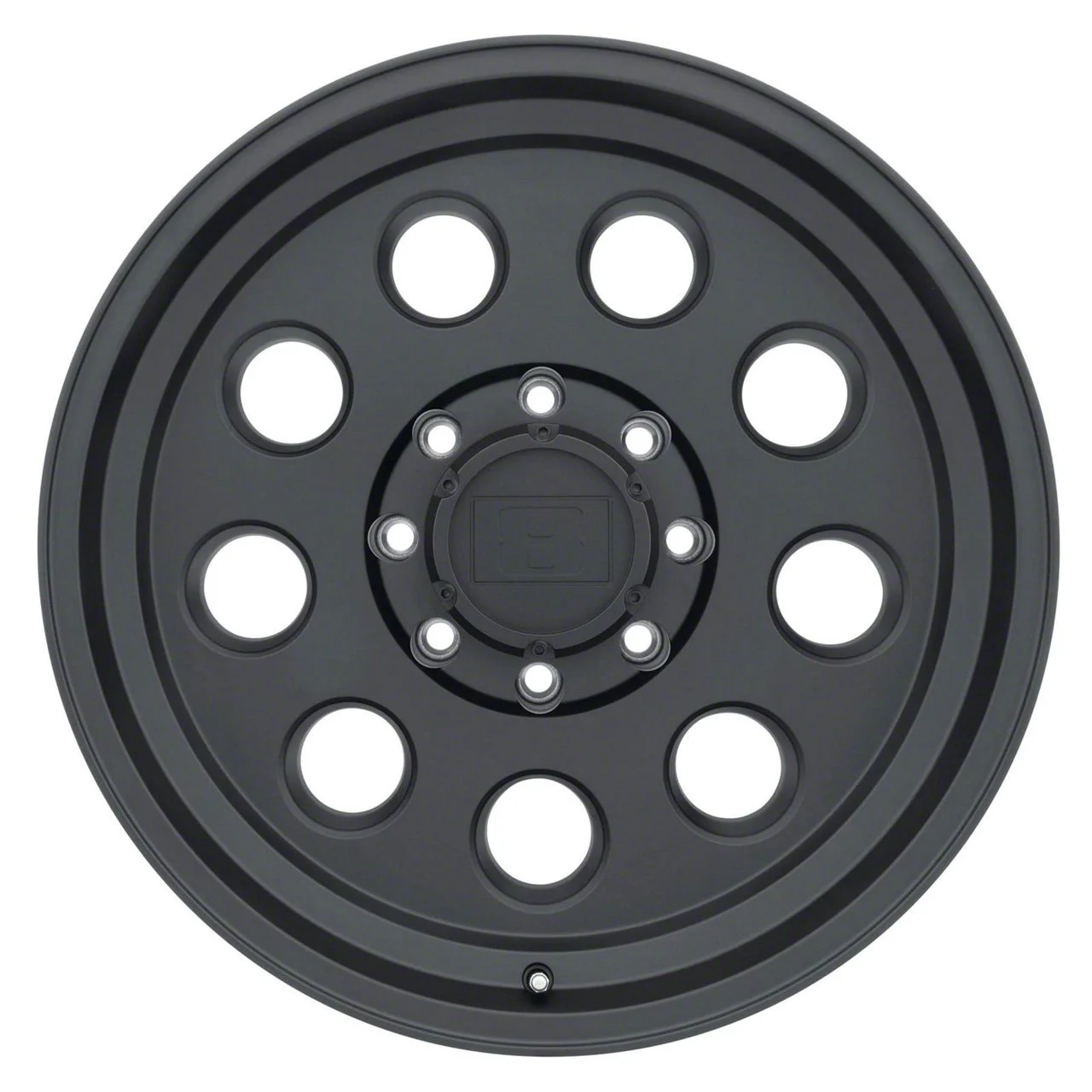 Level 8 Wheels Hauler Matte Black 6-Lug Wheel; 17x8.5; -6mm Offset (07-14 Tahoe)