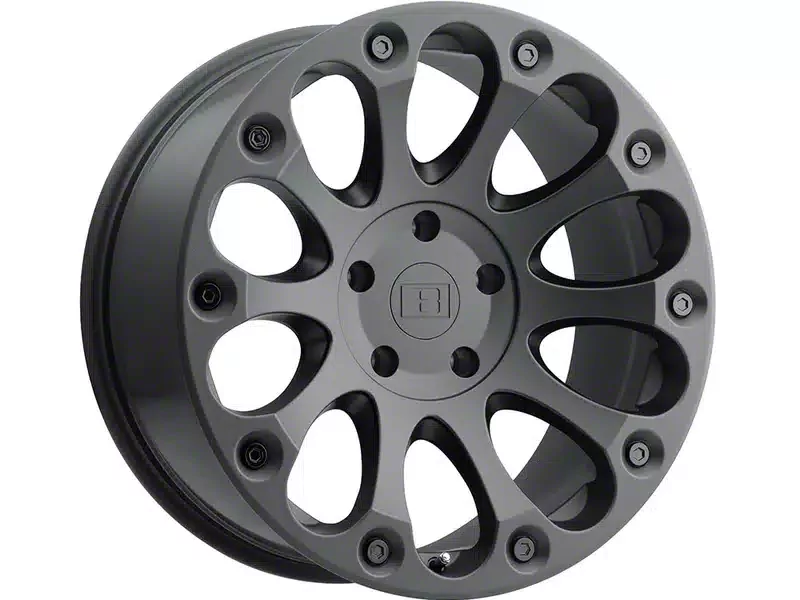 Level 8 Wheels Impact Matte Black 6-Lug Wheel; 18x9; 9mm Offset (07-14 Tahoe)