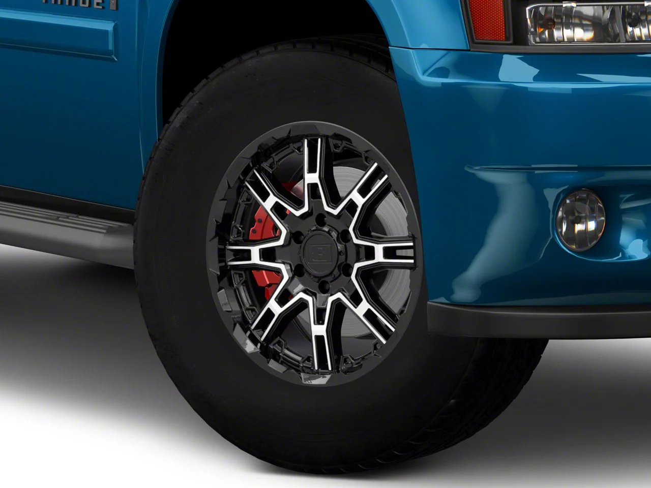 Level 8 Wheels Slingshot Gloss Black Machined 6-Lug Wheel; 18x9; 18mm Offset (07-14 Tahoe)