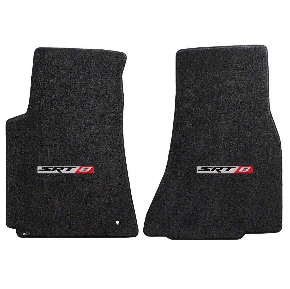 Lloyd Ultimat Front Floor Mats with SRT8 Logo; Black (08-10 Challenger)