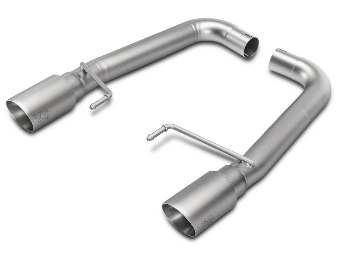 LTH Muffler Delete Axle-Back Exhaust with Titan Silver Tips (15-17 Mustang GT)