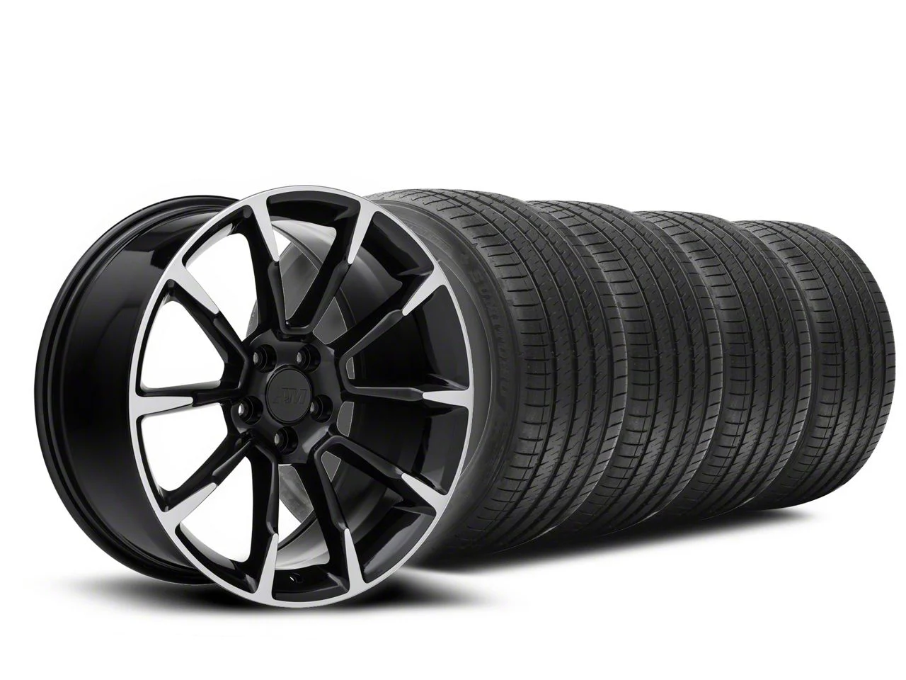 19x8.5 11/12 GT/CS Style Wheel & Sumitomo High Performance HTR Z5 Tire Package (05-14 Mustang)