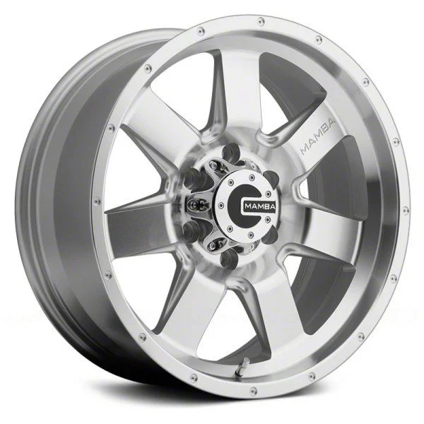 Mamba Offroad Wheels M14 Machined Face Silver 6-Lug Wheel; 18x9; 12mm Offset (07-14 Yukon)
