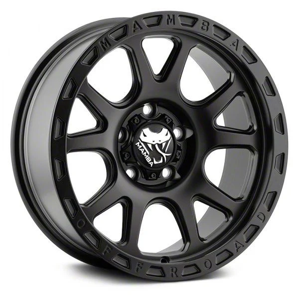 Mamba Offroad Wheels M27 Matte Black 6-Lug Wheel; 17x9; -12mm Offset (07-14 Yukon)