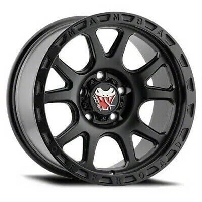 Mamba Offroad Wheels M27 Matte Black 6-Lug Wheel; 20x9; 12mm Offset (14-18 Sierra 1500)