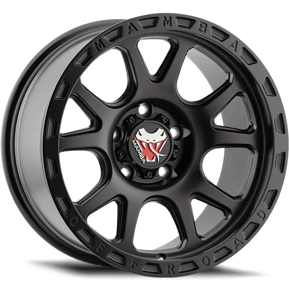 Mamba Offroad Wheels M27 Matte Black 6-Lug Wheel; 18x9; -12mm Offset (19-23 Ranger)