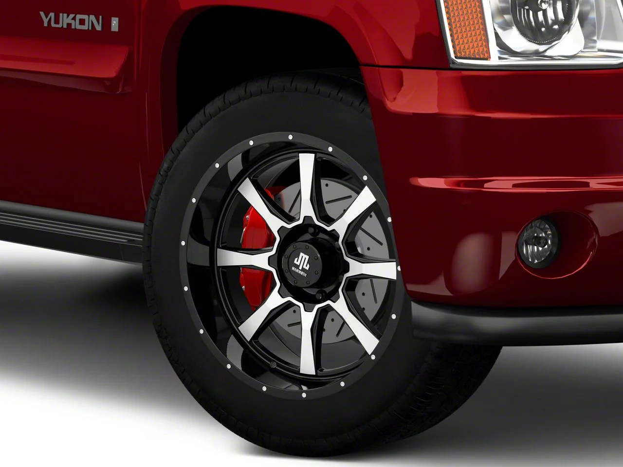 Mammoth High Roller Gloss Black Machined 6-Lug Wheel; 20x10; -24mm Offset (07-14 Yukon)