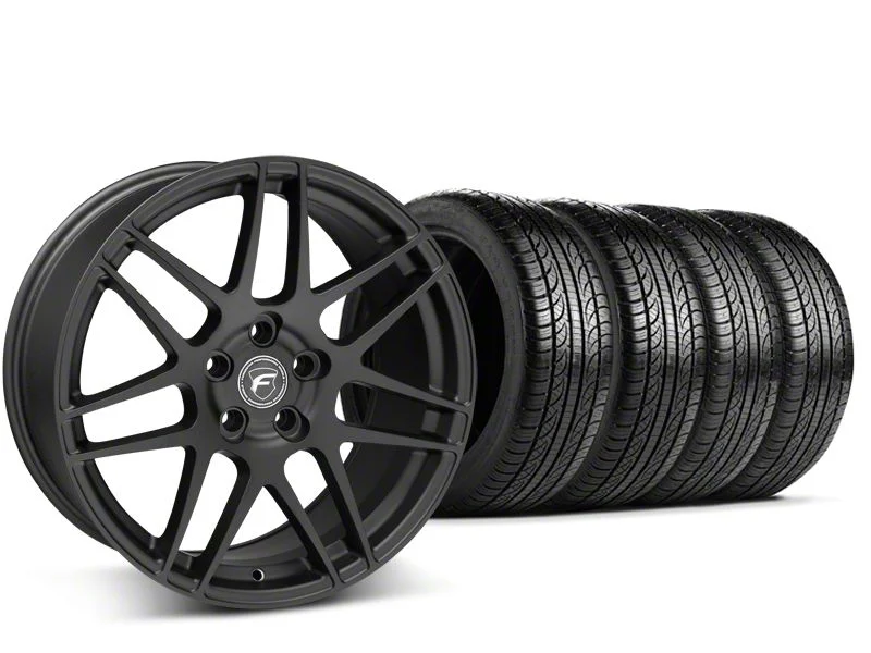 19x9 Forgestar F14 Wheel & Pirelli All-Season P Zero Nero Tire Package (15-23 Mustang GT, EcoBoost, V6)