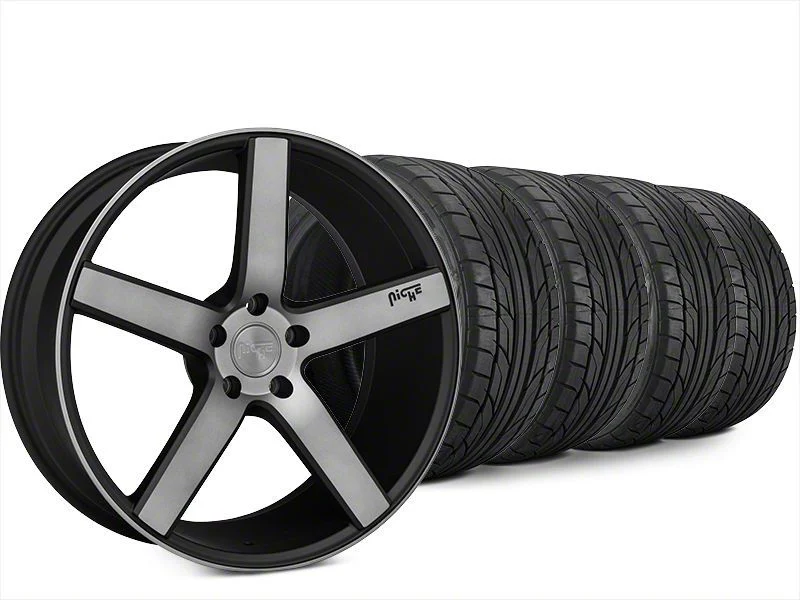 20x8.5 Niche Milan Wheel & NITTO High Performance NT555 G2 Tire Package (15-23 Mustang GT, EcoBoost, V6)