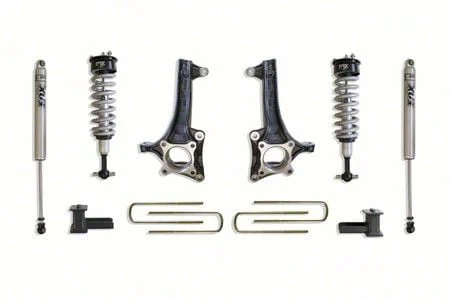 Max Trac 6.50-Inch Front / 4-Inch Rear Suspension Lift Kit with Fox Shocks (21-26 2WD F-150)